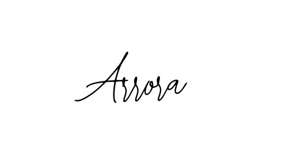 How to make Arrora name signature. Use Bearetta-2O07w style for creating short signs online. This is the latest handwritten sign. Arrora signature style 12 images and pictures png