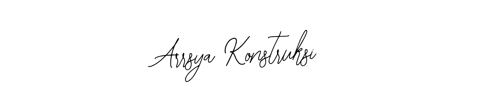 You should practise on your own different ways (Bearetta-2O07w) to write your name (Arrsya Konstruksi) in signature. don't let someone else do it for you. Arrsya Konstruksi signature style 12 images and pictures png