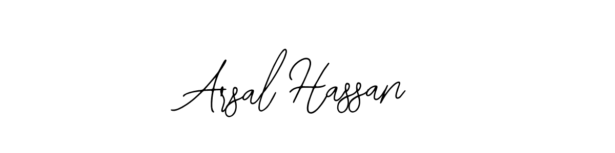 How to make Arsal Hassan name signature. Use Bearetta-2O07w style for creating short signs online. This is the latest handwritten sign. Arsal Hassan signature style 12 images and pictures png