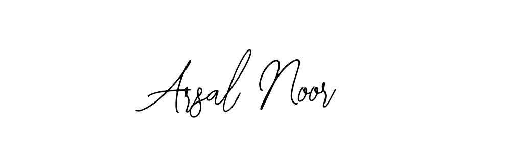 Also You can easily find your signature by using the search form. We will create Arsal Noor name handwritten signature images for you free of cost using Bearetta-2O07w sign style. Arsal Noor signature style 12 images and pictures png