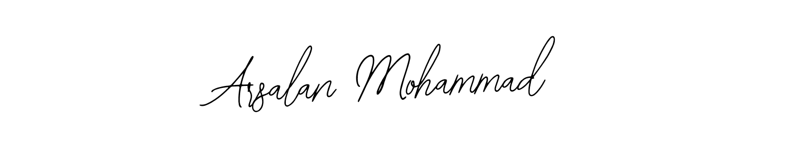 How to make Arsalan Mohammad name signature. Use Bearetta-2O07w style for creating short signs online. This is the latest handwritten sign. Arsalan Mohammad signature style 12 images and pictures png