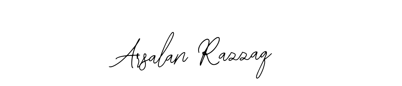 Design your own signature with our free online signature maker. With this signature software, you can create a handwritten (Bearetta-2O07w) signature for name Arsalan Razzaq. Arsalan Razzaq signature style 12 images and pictures png