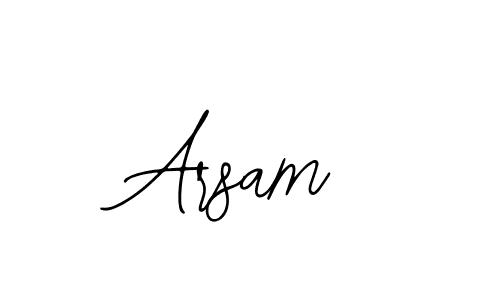 How to make Arsam name signature. Use Bearetta-2O07w style for creating short signs online. This is the latest handwritten sign. Arsam signature style 12 images and pictures png