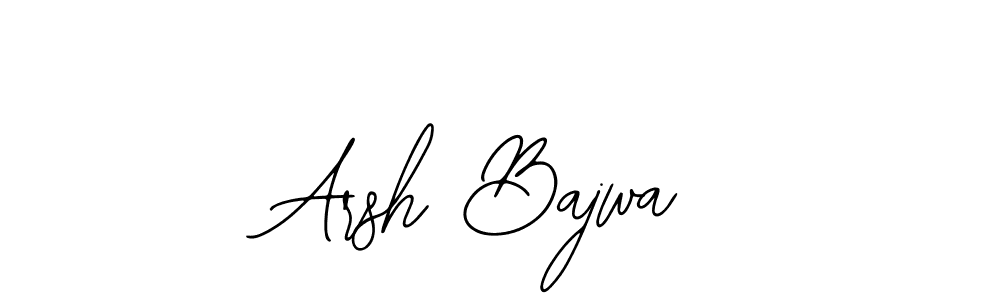 Use a signature maker to create a handwritten signature online. With this signature software, you can design (Bearetta-2O07w) your own signature for name Arsh Bajwa. Arsh Bajwa signature style 12 images and pictures png