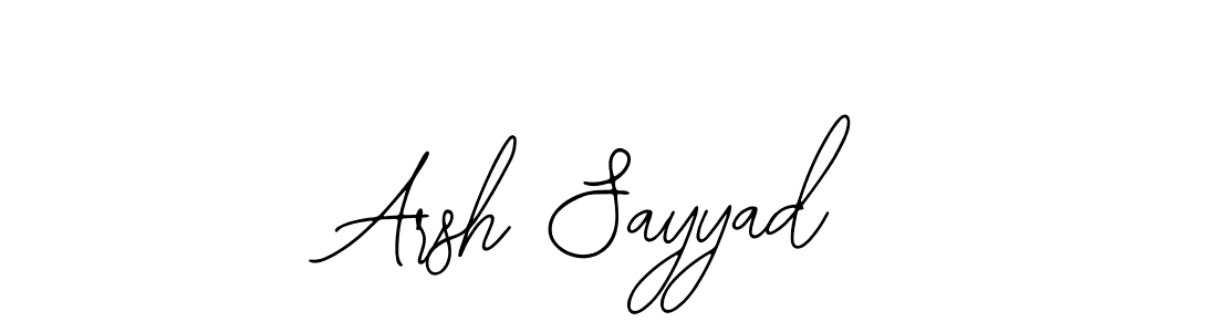 Also You can easily find your signature by using the search form. We will create Arsh Sayyad name handwritten signature images for you free of cost using Bearetta-2O07w sign style. Arsh Sayyad signature style 12 images and pictures png