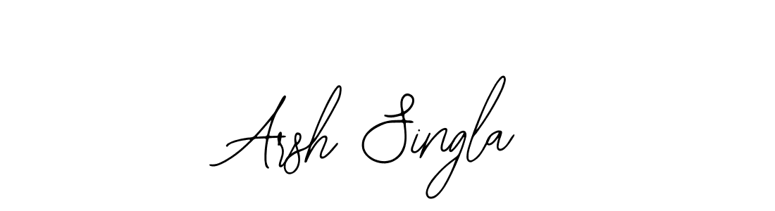 The best way (Bearetta-2O07w) to make a short signature is to pick only two or three words in your name. The name Arsh Singla include a total of six letters. For converting this name. Arsh Singla signature style 12 images and pictures png