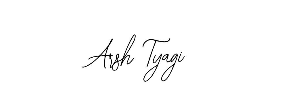 Use a signature maker to create a handwritten signature online. With this signature software, you can design (Bearetta-2O07w) your own signature for name Arsh Tyagi. Arsh Tyagi signature style 12 images and pictures png