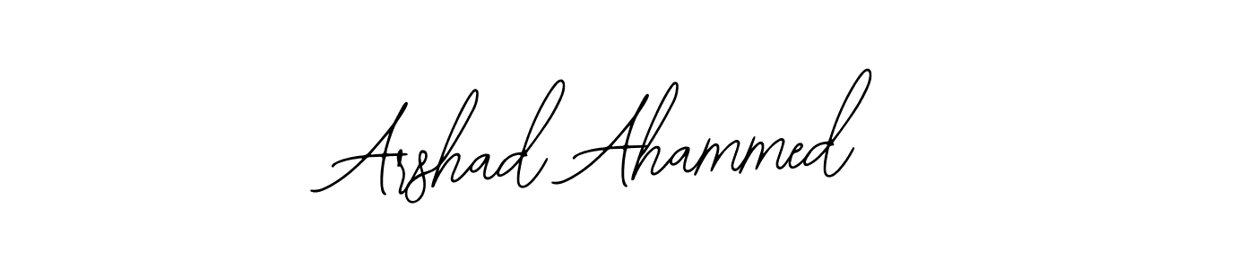 Make a beautiful signature design for name Arshad Ahammed. With this signature (Bearetta-2O07w) style, you can create a handwritten signature for free. Arshad Ahammed signature style 12 images and pictures png