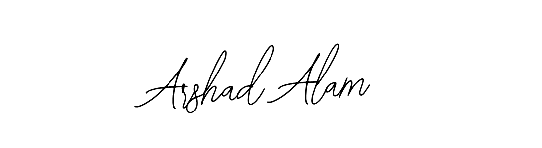 How to make Arshad Alam name signature. Use Bearetta-2O07w style for creating short signs online. This is the latest handwritten sign. Arshad Alam signature style 12 images and pictures png