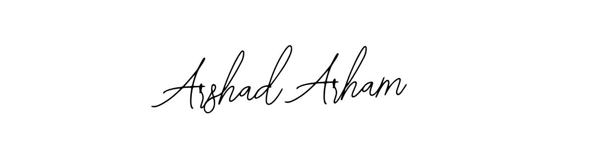 Create a beautiful signature design for name Arshad Arham. With this signature (Bearetta-2O07w) fonts, you can make a handwritten signature for free. Arshad Arham signature style 12 images and pictures png