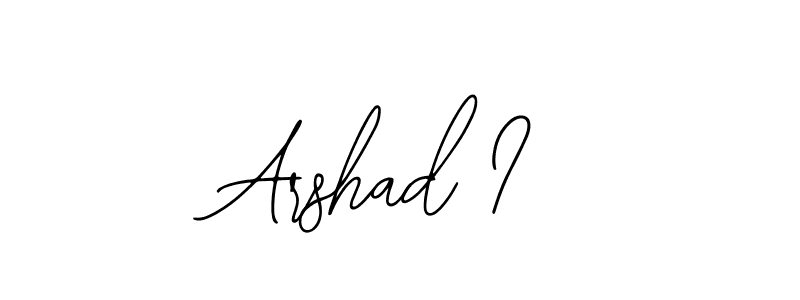 Make a beautiful signature design for name Arshad I. Use this online signature maker to create a handwritten signature for free. Arshad I signature style 12 images and pictures png