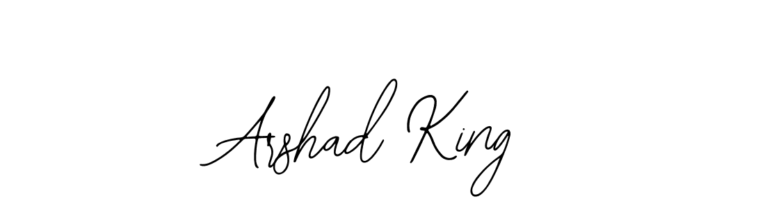 The best way (Bearetta-2O07w) to make a short signature is to pick only two or three words in your name. The name Arshad King include a total of six letters. For converting this name. Arshad King signature style 12 images and pictures png