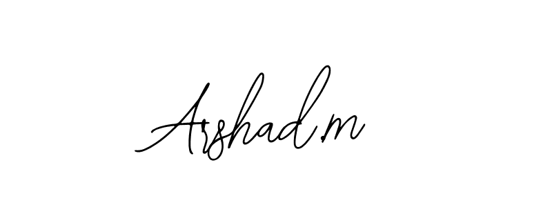 Also You can easily find your signature by using the search form. We will create Arshad.m name handwritten signature images for you free of cost using Bearetta-2O07w sign style. Arshad.m signature style 12 images and pictures png