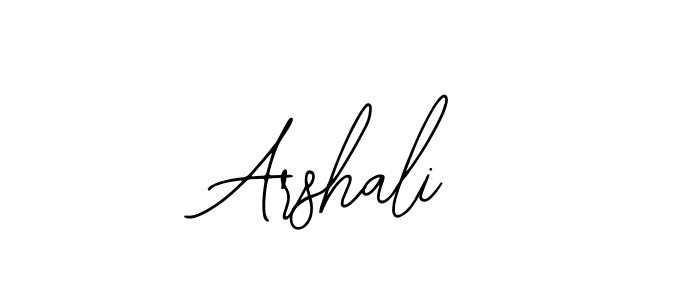 How to make Arshali signature? Bearetta-2O07w is a professional autograph style. Create handwritten signature for Arshali name. Arshali signature style 12 images and pictures png