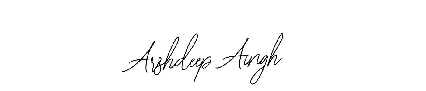 Create a beautiful signature design for name Arshdeep Aingh. With this signature (Bearetta-2O07w) fonts, you can make a handwritten signature for free. Arshdeep Aingh signature style 12 images and pictures png