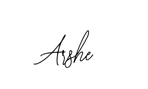 Use a signature maker to create a handwritten signature online. With this signature software, you can design (Bearetta-2O07w) your own signature for name Arshe. Arshe signature style 12 images and pictures png