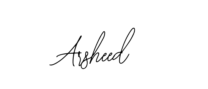 Make a beautiful signature design for name Arsheed. Use this online signature maker to create a handwritten signature for free. Arsheed signature style 12 images and pictures png