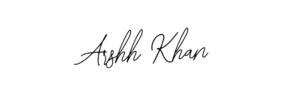 How to make Arshh Khan name signature. Use Bearetta-2O07w style for creating short signs online. This is the latest handwritten sign. Arshh Khan signature style 12 images and pictures png