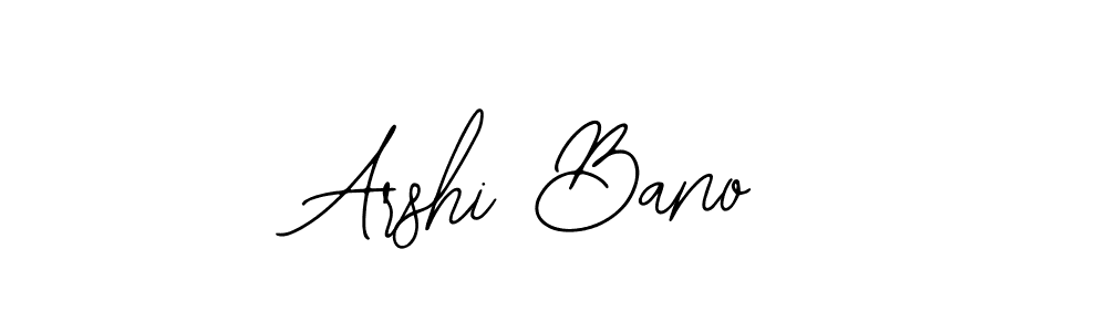 Create a beautiful signature design for name Arshi Bano. With this signature (Bearetta-2O07w) fonts, you can make a handwritten signature for free. Arshi Bano signature style 12 images and pictures png