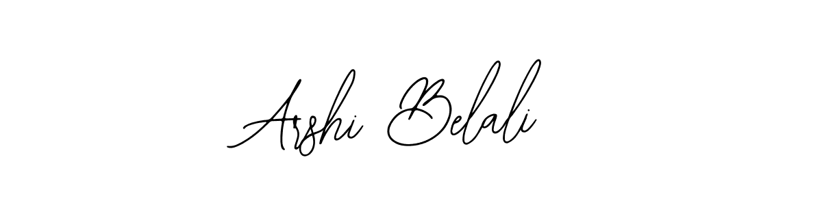 How to make Arshi Belali name signature. Use Bearetta-2O07w style for creating short signs online. This is the latest handwritten sign. Arshi Belali signature style 12 images and pictures png