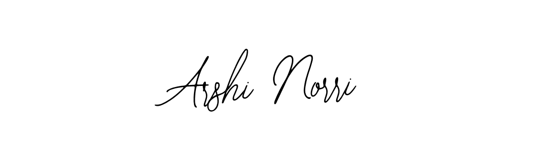 How to make Arshi Norri name signature. Use Bearetta-2O07w style for creating short signs online. This is the latest handwritten sign. Arshi Norri signature style 12 images and pictures png
