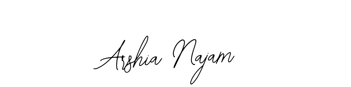 It looks lik you need a new signature style for name Arshia Najam. Design unique handwritten (Bearetta-2O07w) signature with our free signature maker in just a few clicks. Arshia Najam signature style 12 images and pictures png