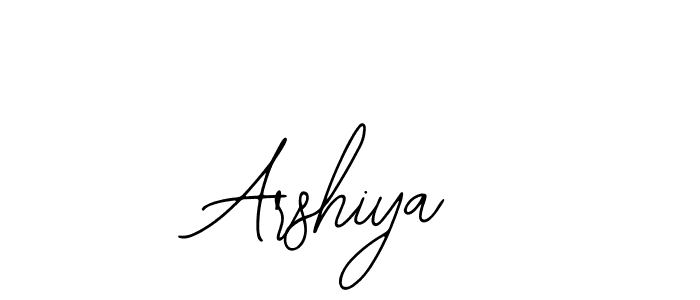 The best way (Bearetta-2O07w) to make a short signature is to pick only two or three words in your name. The name Arshiya include a total of six letters. For converting this name. Arshiya signature style 12 images and pictures png
