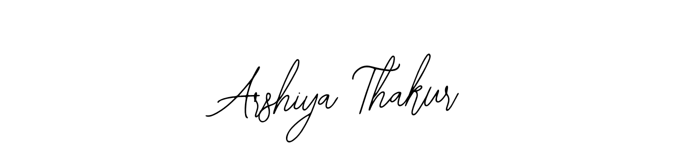 How to make Arshiya Thakur name signature. Use Bearetta-2O07w style for creating short signs online. This is the latest handwritten sign. Arshiya Thakur signature style 12 images and pictures png