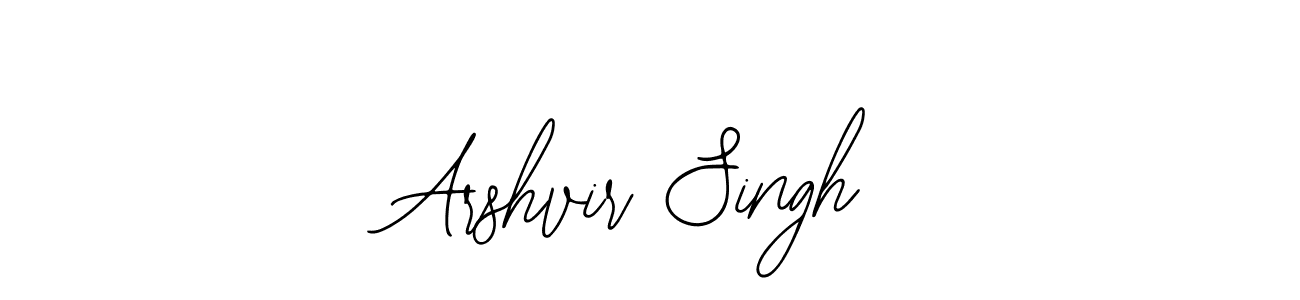 How to make Arshvir Singh signature? Bearetta-2O07w is a professional autograph style. Create handwritten signature for Arshvir Singh name. Arshvir Singh signature style 12 images and pictures png