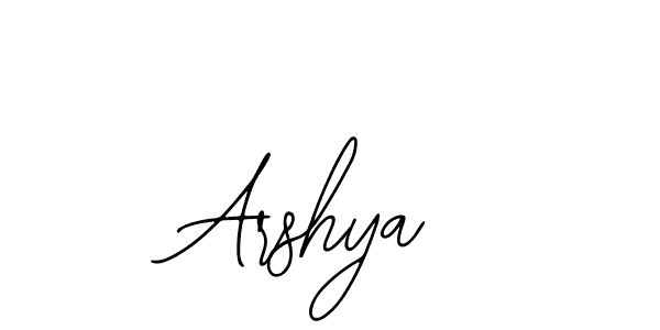 How to make Arshya name signature. Use Bearetta-2O07w style for creating short signs online. This is the latest handwritten sign. Arshya signature style 12 images and pictures png