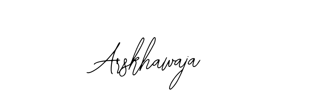 How to make Arskhawaja signature? Bearetta-2O07w is a professional autograph style. Create handwritten signature for Arskhawaja name. Arskhawaja signature style 12 images and pictures png