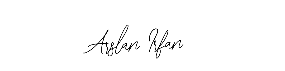 How to make Arslan Irfan name signature. Use Bearetta-2O07w style for creating short signs online. This is the latest handwritten sign. Arslan Irfan signature style 12 images and pictures png