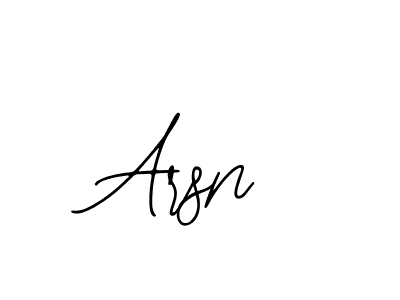 How to make Arsn name signature. Use Bearetta-2O07w style for creating short signs online. This is the latest handwritten sign. Arsn signature style 12 images and pictures png