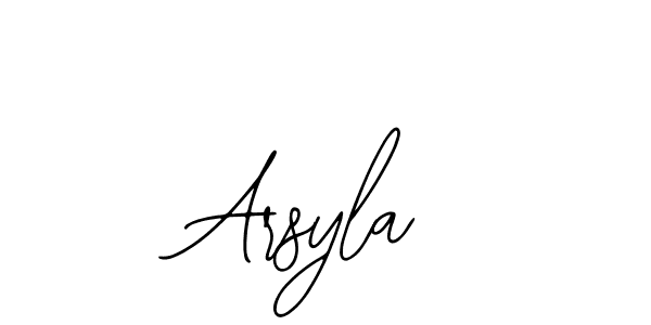 if you are searching for the best signature style for your name Arsyla. so please give up your signature search. here we have designed multiple signature styles  using Bearetta-2O07w. Arsyla signature style 12 images and pictures png