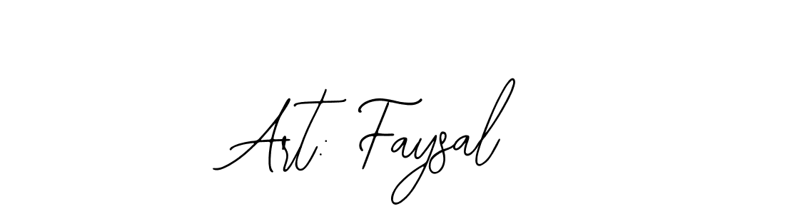 How to make Art: Faysal name signature. Use Bearetta-2O07w style for creating short signs online. This is the latest handwritten sign. Art: Faysal signature style 12 images and pictures png
