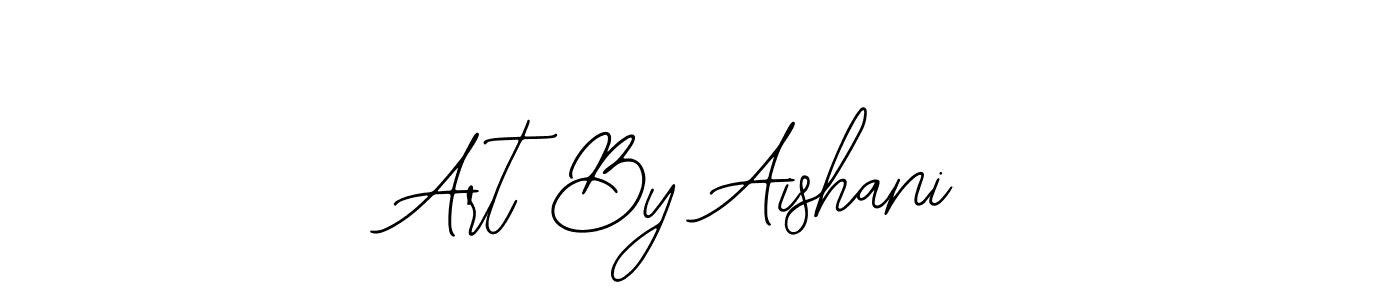 You should practise on your own different ways (Bearetta-2O07w) to write your name (Art By Aishani) in signature. don't let someone else do it for you. Art By Aishani signature style 12 images and pictures png