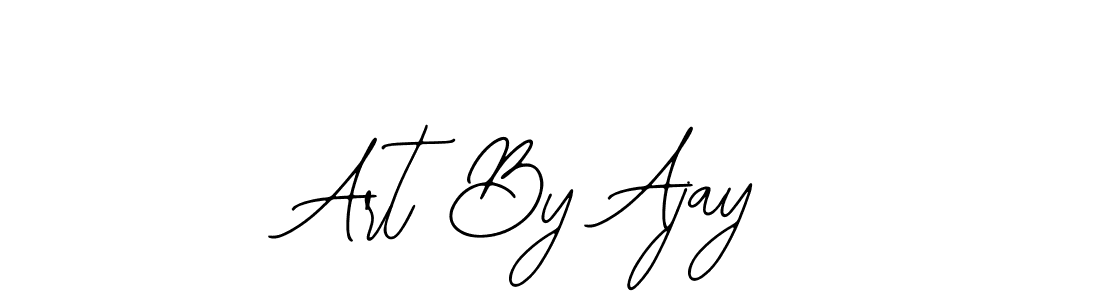 How to make Art By Ajay name signature. Use Bearetta-2O07w style for creating short signs online. This is the latest handwritten sign. Art By Ajay signature style 12 images and pictures png