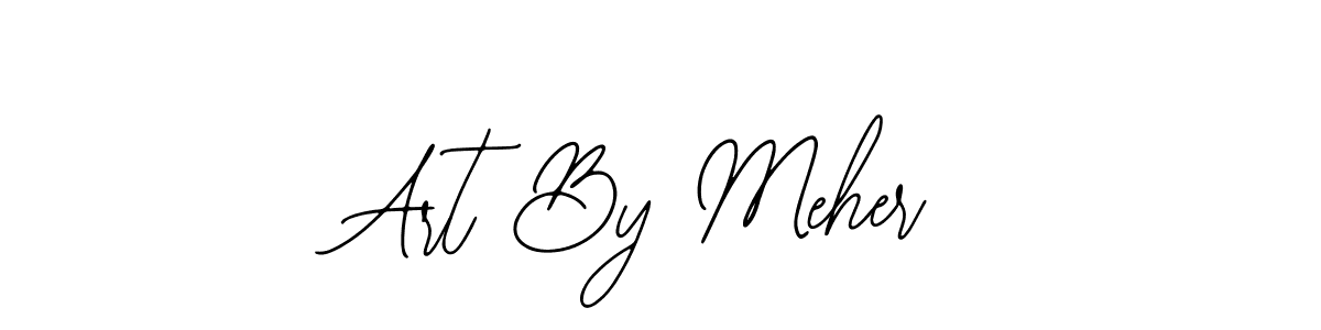 How to make Art By Meher name signature. Use Bearetta-2O07w style for creating short signs online. This is the latest handwritten sign. Art By Meher signature style 12 images and pictures png