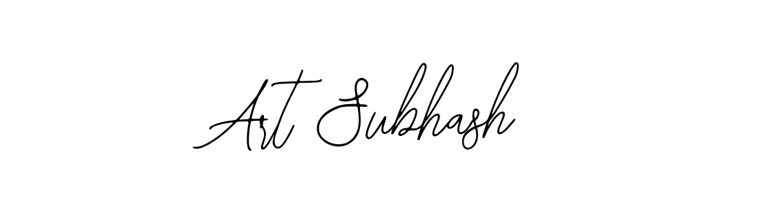 Art Subhash stylish signature style. Best Handwritten Sign (Bearetta-2O07w) for my name. Handwritten Signature Collection Ideas for my name Art Subhash. Art Subhash signature style 12 images and pictures png