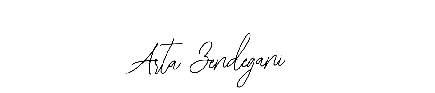 How to make Arta Zendegani name signature. Use Bearetta-2O07w style for creating short signs online. This is the latest handwritten sign. Arta Zendegani signature style 12 images and pictures png