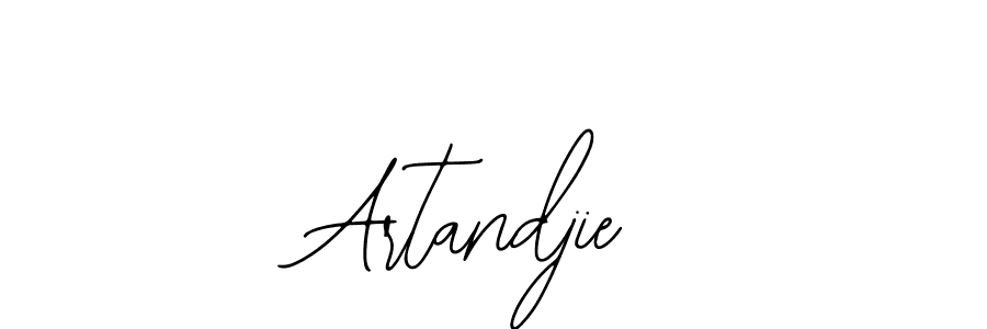 How to make Artandjie signature? Bearetta-2O07w is a professional autograph style. Create handwritten signature for Artandjie name. Artandjie signature style 12 images and pictures png