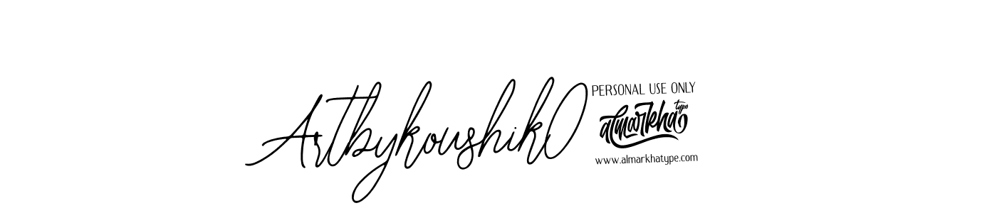You should practise on your own different ways (Bearetta-2O07w) to write your name (Artbykoushik09) in signature. don't let someone else do it for you. Artbykoushik09 signature style 12 images and pictures png