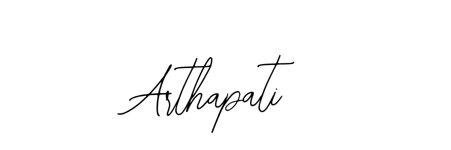 Use a signature maker to create a handwritten signature online. With this signature software, you can design (Bearetta-2O07w) your own signature for name Arthapati. Arthapati signature style 12 images and pictures png