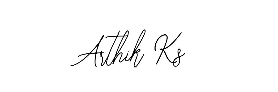 Create a beautiful signature design for name Arthik Ks. With this signature (Bearetta-2O07w) fonts, you can make a handwritten signature for free. Arthik Ks signature style 12 images and pictures png