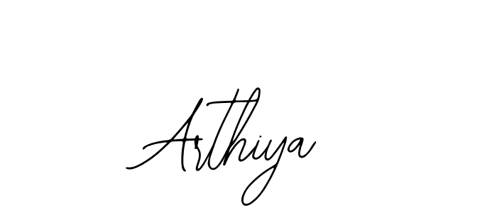 Use a signature maker to create a handwritten signature online. With this signature software, you can design (Bearetta-2O07w) your own signature for name Arthiya. Arthiya signature style 12 images and pictures png