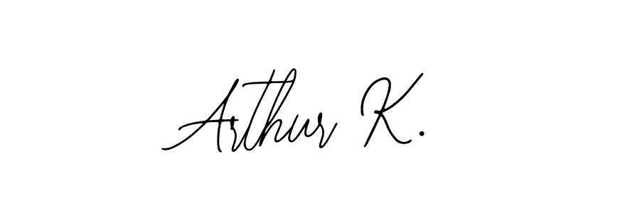 Design your own signature with our free online signature maker. With this signature software, you can create a handwritten (Bearetta-2O07w) signature for name Arthur K.. Arthur K. signature style 12 images and pictures png