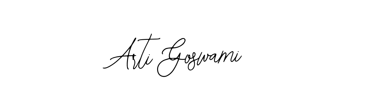 You should practise on your own different ways (Bearetta-2O07w) to write your name (Arti Goswami) in signature. don't let someone else do it for you. Arti Goswami signature style 12 images and pictures png