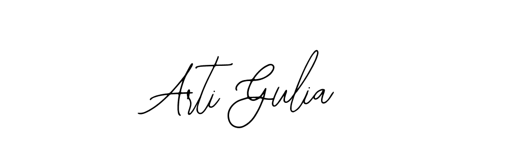 How to make Arti Gulia signature? Bearetta-2O07w is a professional autograph style. Create handwritten signature for Arti Gulia name. Arti Gulia signature style 12 images and pictures png