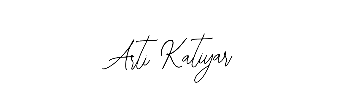 Bearetta-2O07w is a professional signature style that is perfect for those who want to add a touch of class to their signature. It is also a great choice for those who want to make their signature more unique. Get Arti Katiyar name to fancy signature for free. Arti Katiyar signature style 12 images and pictures png