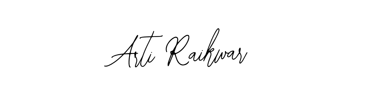 Use a signature maker to create a handwritten signature online. With this signature software, you can design (Bearetta-2O07w) your own signature for name Arti Raikwar. Arti Raikwar signature style 12 images and pictures png